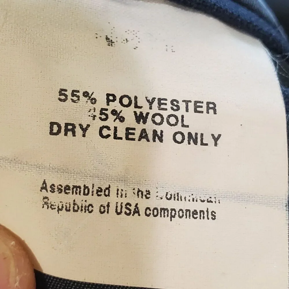 NEIL ALLYN NAVY BLUE BLAZER LONG SLEEVE POLY/WOOLSIZE 42L